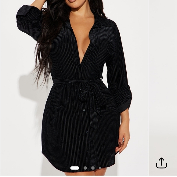 Fashion Nova Dresses & Skirts - Fashion Nova Black Striped Mini Dress